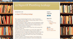 Desktop Screenshot of 12signsofplumbingleakage.blogspot.com