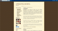 Desktop Screenshot of literaturasecreta.blogspot.com