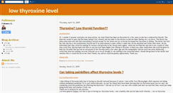 Desktop Screenshot of lowthyroxinelevel.blogspot.com