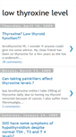 Mobile Screenshot of lowthyroxinelevel.blogspot.com