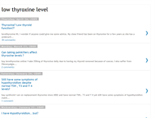 Tablet Screenshot of lowthyroxinelevel.blogspot.com