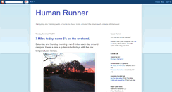 Desktop Screenshot of humanrunner.blogspot.com