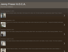 Tablet Screenshot of jannyfraser.blogspot.com