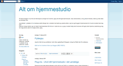 Desktop Screenshot of hjemmestudioet.blogspot.com
