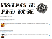 Tablet Screenshot of pistachioandrose.blogspot.com