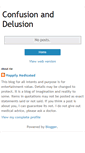 Mobile Screenshot of confusionanddelusion.blogspot.com