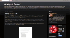 Desktop Screenshot of always-a-gamer.blogspot.com