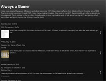 Tablet Screenshot of always-a-gamer.blogspot.com