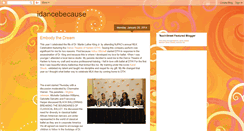 Desktop Screenshot of idancebecause.blogspot.com