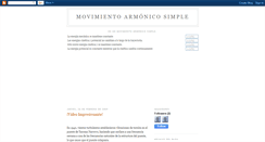 Desktop Screenshot of movimientoarmonicosimplemas.blogspot.com