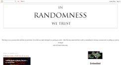 Desktop Screenshot of inrandomnesswetrust.blogspot.com