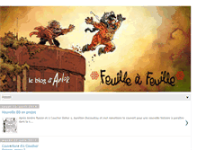Tablet Screenshot of feuilleafeuille.blogspot.com