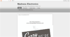 Desktop Screenshot of madnesselectronics.blogspot.com