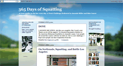 Desktop Screenshot of 365daysofsquatting.blogspot.com