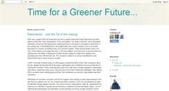 Desktop Screenshot of greenerfuturesblog.blogspot.com