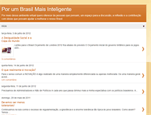 Tablet Screenshot of brasilmaisinteligente.blogspot.com
