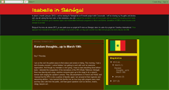 Desktop Screenshot of isabelleinsenegal.blogspot.com