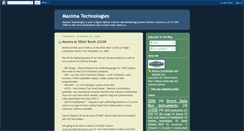 Desktop Screenshot of maximatechnologies.blogspot.com