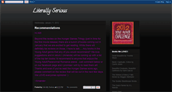 Desktop Screenshot of literallyserious.blogspot.com