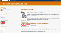 Desktop Screenshot of cadalot-generalcaddpro.blogspot.com