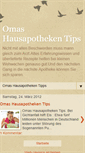 Mobile Screenshot of omashausapothekentips.blogspot.com