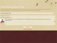 Tablet Screenshot of omashausapothekentips.blogspot.com