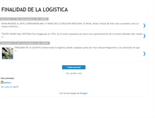 Tablet Screenshot of finalidaddelalogistica.blogspot.com