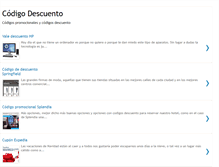Tablet Screenshot of codigo-descuento.blogspot.com