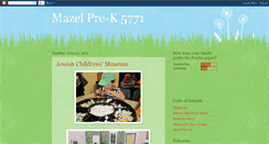 Desktop Screenshot of mazelpre-k.blogspot.com