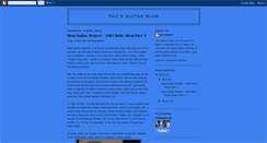 Desktop Screenshot of maxguitarist.blogspot.com