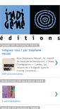 Mobile Screenshot of indigene-editions.blogspot.com