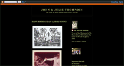 Desktop Screenshot of johnandjuliethompson.blogspot.com