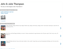 Tablet Screenshot of johnandjuliethompson.blogspot.com