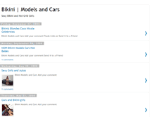 Tablet Screenshot of bikini-models-and-cars.blogspot.com