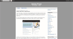 Desktop Screenshot of jamesfryer.blogspot.com