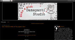 Desktop Screenshot of damayantistudio.blogspot.com
