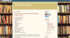 Desktop Screenshot of familyrecipesbyfran.blogspot.com
