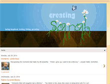 Tablet Screenshot of creating-sarah.blogspot.com