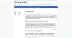 Desktop Screenshot of benefitstea.blogspot.com