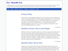 Tablet Screenshot of benefitstea.blogspot.com