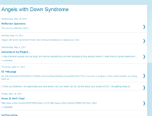 Tablet Screenshot of angelswithdownsyndrome.blogspot.com