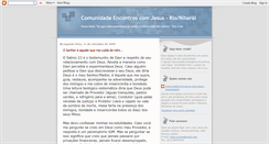 Desktop Screenshot of comunidadeencontroscomjesus.blogspot.com