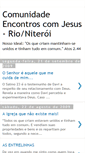 Mobile Screenshot of comunidadeencontroscomjesus.blogspot.com