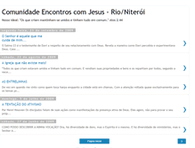 Tablet Screenshot of comunidadeencontroscomjesus.blogspot.com