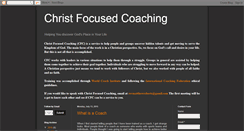 Desktop Screenshot of christfocusedcoaching.blogspot.com