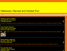 Tablet Screenshot of halloweenharvestoctober.blogspot.com