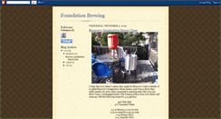 Desktop Screenshot of foundationbrewing.blogspot.com