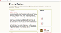 Desktop Screenshot of presentwords.blogspot.com