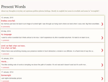 Tablet Screenshot of presentwords.blogspot.com