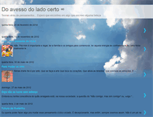 Tablet Screenshot of doavessodoladocerto.blogspot.com